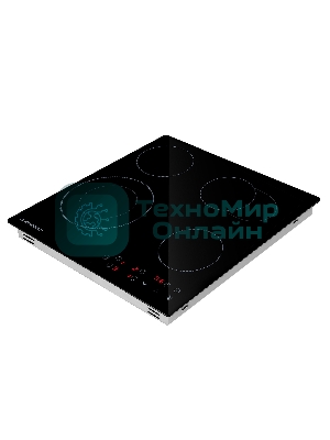 Электрическая варочная панель Maunfeld EVCE594SMDPBK, конфорок: 4 шт., стеклокерамика, независимая, черный