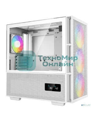 Компьютерный корпус Deepcool CH560 WH без БП, боковое окно (закаленное стекло)