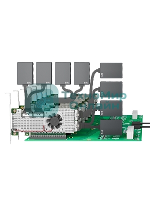 Адаптер LR-LINK PCle4.0 x16 4*SFF-8654 8i NVMe Switch Adapter