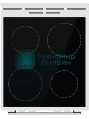 Плита электрическая Gorenje GEC5A12WG-B белый, конфорок 4 электрических, духовка 68 л, 50 см x 85 см x 59.4 см (без крышки)