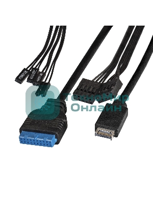 Компьютерный корпус Miditower ExeGate XP-334UC-XP600 (ATX, XP600 с вент. 12см, 1хUSB/1хUSB 3.0/1хTypeC, аудио, черный)