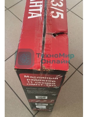 (Поврежденный товар) Обогреватель масляный Ресанта ОМПТ-12Н [См.описание!]