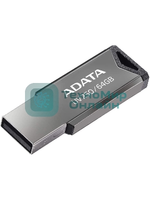 Флешка USB ADATA UV250 (AUV250-64G-RBK), 64Gb, USB 2.0, R/W 25/10, черный