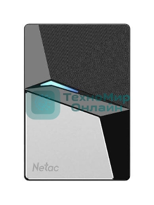 Внешний SSD Netac Z7S, 480 Gb, USB 3.2 Gen 2 Type-C, R/W 550/480, черный