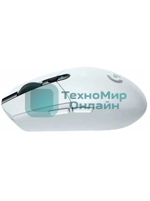 Мышь беспроводная Logitech G304 Lightspeed белый, 12000 dpi, радиоканал, USB, кнопки - 6
