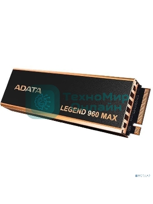 Накопитель SSD ADATA LEGEND 960 MAX, 1Tb, PCIe 4.0 x4, M.2 2280, NVMe, R/W 7400/6000, с радиатором