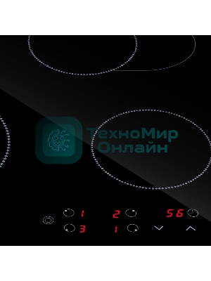 Электрическая варочная панель Maunfeld EVCE594SMDPBK, конфорок: 4 шт., стеклокерамика, независимая, черный