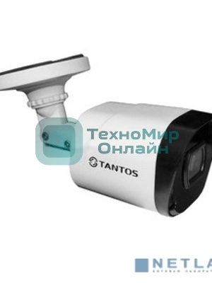 Камера IP 2-мегапиксельная уличная цилиндрическая Tantos TSi-Peco25FP с ИК подсветкой