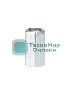 Гайка для шпильки Kranz удлиненная М6, 1.0х10х18, короб (20 шт./уп.)