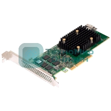 Адаптер SAS 9500-8i SGL (05-50077-03) PCIe v4 x8 LP, Tri-Mode SAS/SATA/NVMe 12G HBA, 8port(2*int SFF8654), 3808 IOC