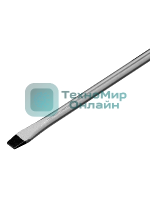 Отвертка Сибртех, SL5,0 х 100 мм, CrV, двухкомпонентная рукоятка