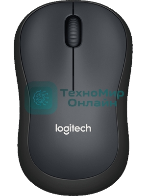 Мышь беспроводная Logitech M220 SILENT черный/серый, 1000 dpi, радиоканал, USB, кнопки - 3