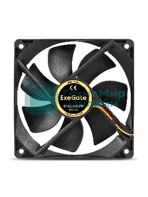 Вентилятор для корпуса ExeGate EX12025B3PM черный, 120 мм, 1550 об/мин, 25 дБ, 3 pin