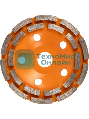 Чашка алмазная зачистная 125мм двухрядная Вихрь 73/10/3/6