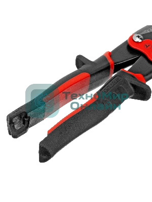 Ножницы по металлу Gross 78331 270 мм прямой и левый проходной резсталь-СrMo двухкомп. рук-ки