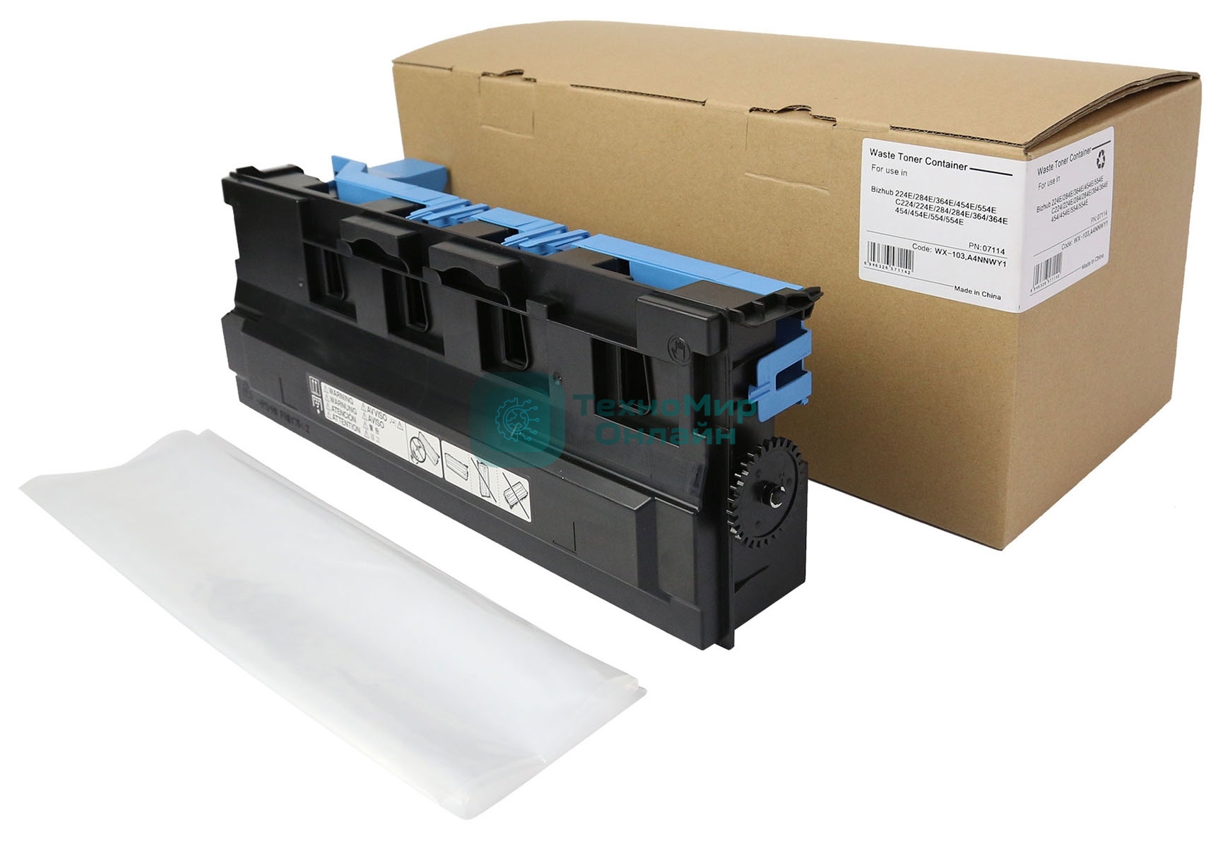 Бункер CET CET7114 (WX-103/A4NNWY1) для Konica Minolta Bizhub 224E/284E