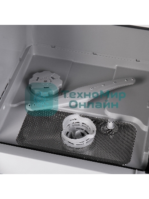 Посудомоечная машина Maunfeld MWF07IM, белый, 42 см, 3 компл., 58 дБ, класс B