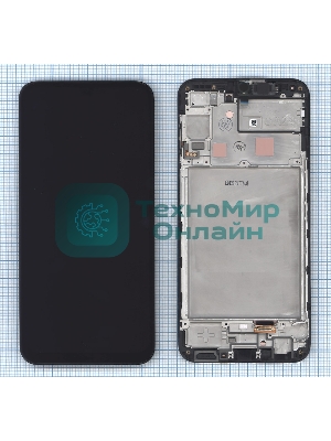 Дисплей для Samsung Galaxy A24 SM-A245F в сборе с тачскрином и рамкой, черный