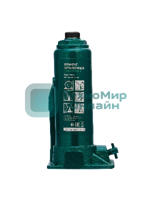 Домкрат гидравлический Сибртех бутылочный, 3т, 180-320 мм