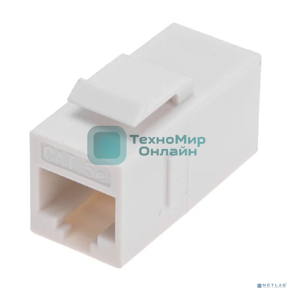 Адаптер проходной формата Rexant Pro Keystone, Jack RJ-45(8P8C), UTP, CAT 5e