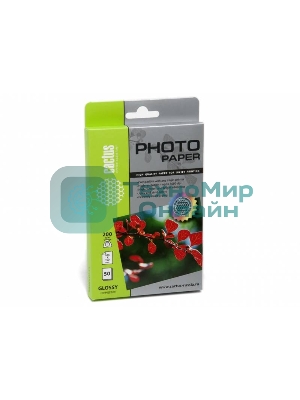 Фотобумага Cactus CS-GA620050 глянцевая A6 200 г/м2 50 листов