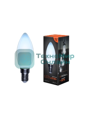 Лампа светодиодная филаментная Rexant Свеча CN35 9.5 Вт 915 Лм 4000K E14 матовая колба