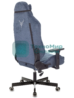 Кресло Knight N1 Fabric синий, ткань, 120 кг, механизм качания