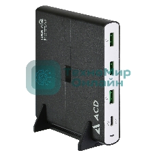 Сетевое зарядное устройство ACD-P904U-V1B 90Вт, 4xUSB 1PD+3QC, 3.6~20В/4.35А(max) RTL