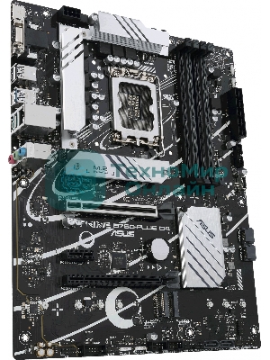 Материнская плата ASUS PRIME B760-PLUS D4, LGA 1700, Intel B760, 4xDDR4, 4xSATA, 3xM.2, 1xPCIe 4.0 x4, 1xPCIe 5.0 x16, 1xHDMI, 1xDP, 1xVGA, 1x 2.5Gb LAN, 1xUSB 3.2 Gen 2, 2xUSB-A 3.2 Gen 2, 3x3.5 мм, 7.1, ATX