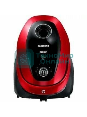 Пылесос Samsung VC20M257AWR красный, 460/2000 Вт, уборка сухая, пылесборник мешок 2.5 л