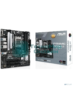 Материнская плата ASUS PRIME B650M-A II-CSM, AM5, AMD B650, 4xDDR5, 4xSATA, 2xM.2, 1xPCI-E 4.0 x16, 1x 2.5Gb LAN, 2xUSB-A 3.2 Gen 1, 2xUSB-A 3.2 Gen 2, 4xUSB 2.0, 1xDisplayPort, 1xHDMI, 1xVGA, 3x3.5 мм, 7.1, Micro-ATX