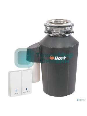 Измельчитель пищевых отходов Bort Alligator Green 750Вт черный