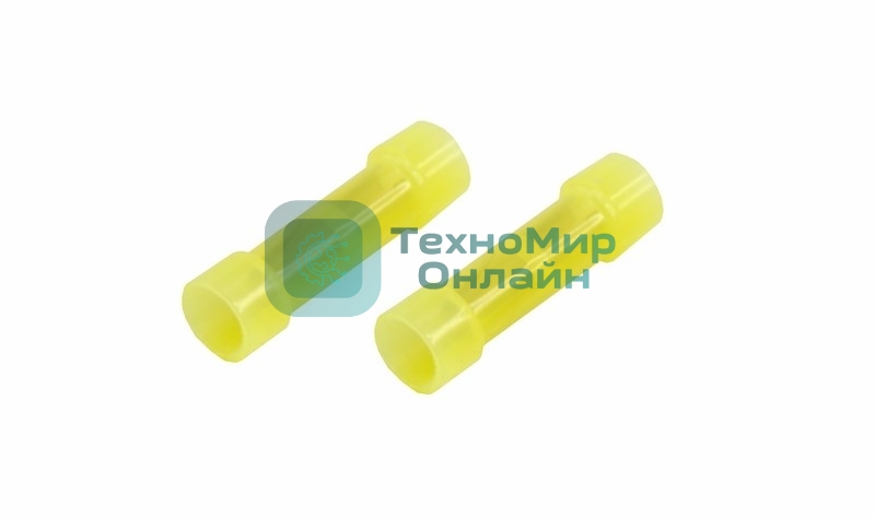 Соединительная гильза изолированная Rexant L-27.3 мм нейлон 4-6 мм² (ГСИ(н) 6.0/ГСИ-н 4,0-6,0) желтая