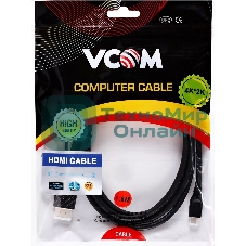 Кабель HDMI-19M --MicroHDMI-19M ver 2.0 1,5 м VCOM CG587-1.8M