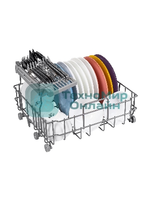 Посудомоечная машина Maunfeld MWF07IM, белый, 42 см, 3 компл., 58 дБ, класс B