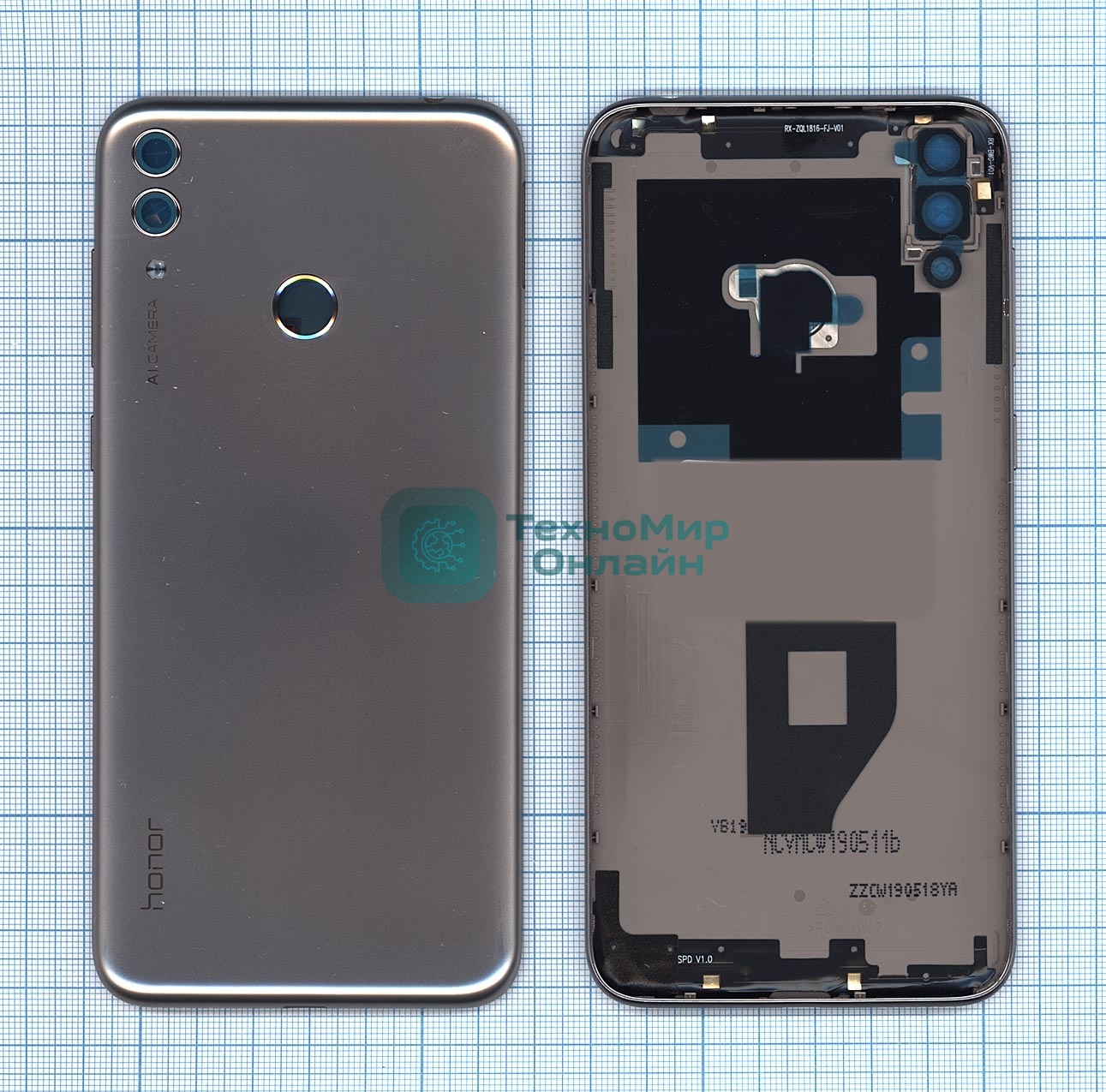 Задняя крышка для Huawei Honor 8С золотой