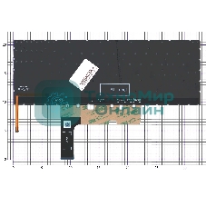 Клавиатура для ноутбука HP Omen 15-ek черная с красной подсветкой