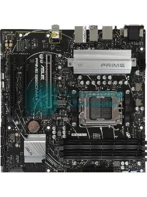 Материнская плата ASUS PRIME B650M-A II-CSM, AM5, AMD B650, 4xDDR5, 4xSATA, 2xM.2, 1xPCI-E 4.0 x16, 1x 2.5Gb LAN, 2xUSB-A 3.2 Gen 1, 2xUSB-A 3.2 Gen 2, 4xUSB 2.0, 1xDisplayPort, 1xHDMI, 1xVGA, 3x3.5 мм, 7.1, Micro-ATX