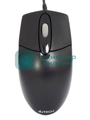 Мышь проводная A4Tech OP-720 черный, 1200 dpi, USB, кнопки - 3
