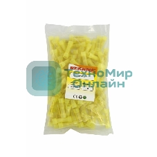 Соединительная гильза изолированная Rexant L-27.3 мм нейлон 4-6 мм² (ГСИ(н) 6.0/ГСИ-н 4,0-6,0) желтая