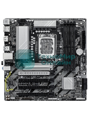 Материнская плата Gigabyte B860M DS3H WIFI6E, LGA1851, Intel B860, 4xDDR5, 4xSATA, 2xM.2, 1xPCIe 5.0 x16, 3xPCIe 4.0 x1, 2xDP, 1xHDMI, 1x2.5Gb LAN, Wi-Fi 6E, Bluetooth 5.3, 1xUSB-C 10Gbps, 2xUSB-A 10Gbps, 4xUSB-A 5Gbps, 7xUSB-A 2.0, 3x3.5 мм, 7.1, mATX