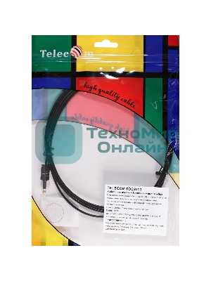 Оптический кабель (Toslink)-M -- >(Toslink)-miniM,2m, Telecom TOC2023-2M