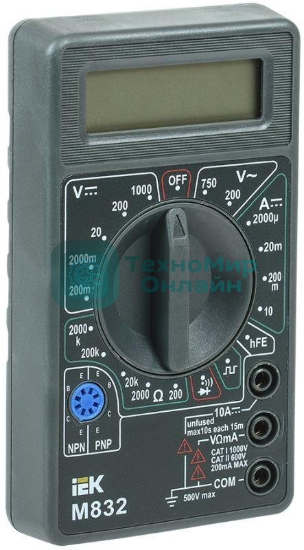 Мультиметр IEK TMD-2S-832 цифровой Universal M832