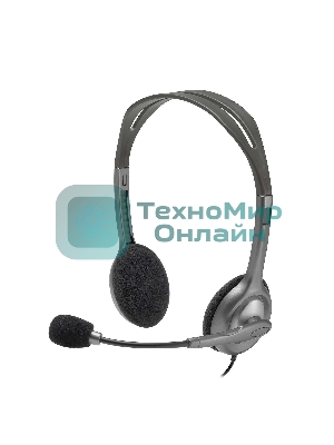 Гарнитура проводная Logitech Headset H110 grey (981-000472/981-000271)