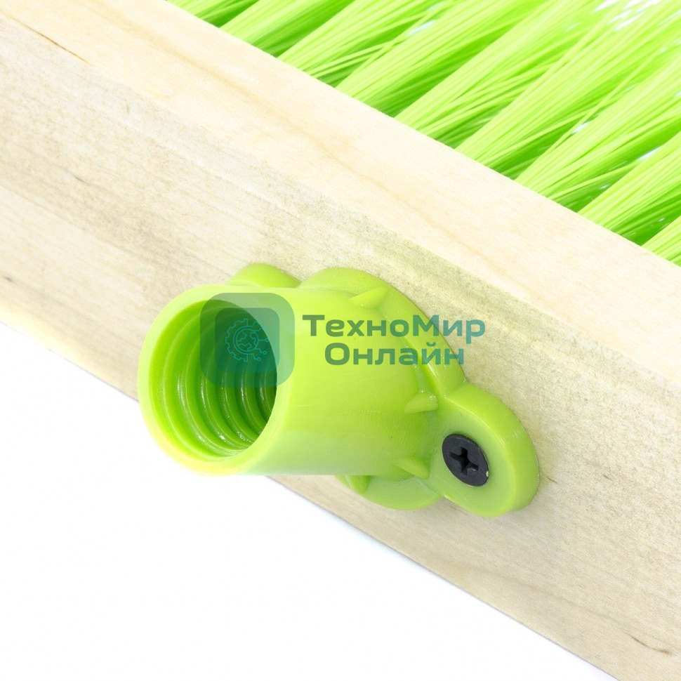 Щетка деревянная Сибртех для пола, 500 мм 5 ряд тулейка с резьбой под углом, без черенка