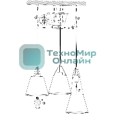 Светильник подвесной HIPER H155-2 3E2740Вт черный