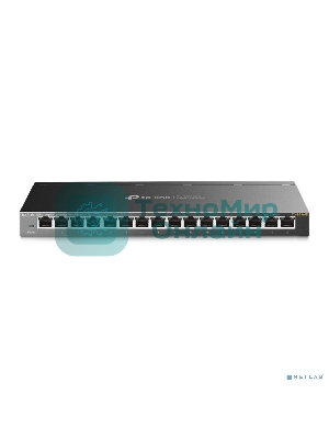 Коммутатор сетевой TP-Link 16-Port Gigabit Easy Smart Switch, 16 Gigabit RJ45 Ports, Desktop Steel Case, MTU/Port/Tag-based VLAN, QoS, IGMP Snooping, Web/Utility Management