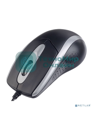 Мышь проводная Perfeo TOUR черный/серебристый, 1000 dpi, USB, кнопки - 3