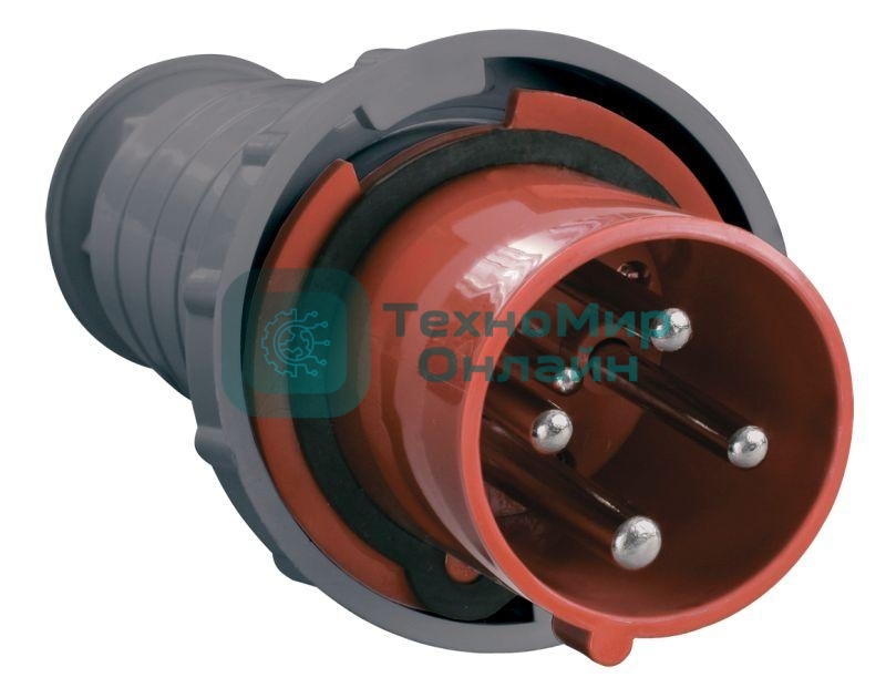 Вилка эл. каб. 63А 3P+PE 380В IP54 ССИ-034 IEK PSR02-063-4