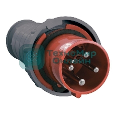 Вилка эл. каб. 63А 3P+PE 380В IP54 ССИ-034 IEK PSR02-063-4